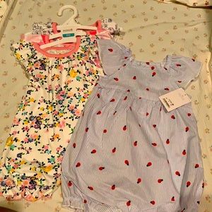 Lot of New Baby Girl Clothes